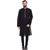 Even Black Cotton Long Casual Kurta for Men