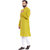 Even Yellow Linen Long Casual Kurta for Men