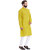 Even Yellow Linen Long Casual Kurta for Men