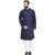 Even Navy Blue Cotton Long Casual Kurta for Men