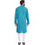 Even Green Cotton Long Casual Kurta for Men