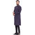 Even Grey Cotton Long Casual Kurta for Men