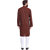 Even Maroon Cotton Long Casual Kurta for Men