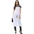Janasya Women's White Indo Western Crepe Kurti
