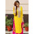 Style Amaze Presents Designer Yellow  Pink Salwar Suit(SAYELLOW- COTTON) (Unstitched)