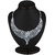 Sukkhi Sleek Rhodium plated AD Stone Necklace Set