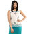 Majori Casual, Party, Wedding Sleeveless Self Design Women's Top