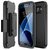 Galaxy S7 Case, Trianium [Duranium Series] Heavy Duty [Black] Holster Case Belt Clip + Protective Rugged Cover with Built-in Screen Protector for Samsung Galaxy S7 2016 [Lifetime Warranty](TMS7D01)