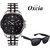 Oxcia Watch Round Dial Silver Metal Strap Men Quartz Watch