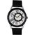 Oxcia Watch Round Dial Black Leather Strap Men Quartz Watch
