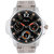 Oxcia Watch Round Dial Silver Metal Strap Men Quartz Watch