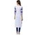 Janasya White Plain Crepe Stitched Kurti