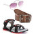 Elligator Men Multicolor Velcro Floater With Belt And Sunglass