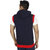 Christy's Collection  Blue Hooded Sleeveless Jacket For Men