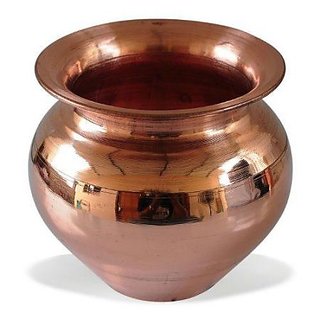 Copper Vessel Kalash Tambya Lota (1Ltr).