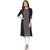 Janasya Black Printed Crepe Stitched Kurti