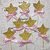 DOOXOO Gold Star Cupcake Toppers Gold Glitter Cake Toppers Birthday Cake Toppers Wedding/Anniversary Cake Toppers( Set o