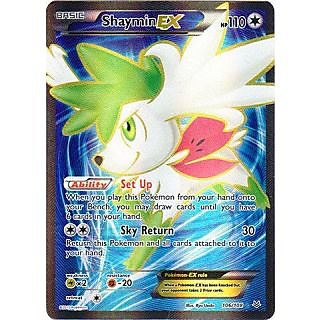 shaymin ex pokemon card value Amazon.com: Pokemon - Shaymin-EX (77/108) - XY Roaring Skies main image 0
