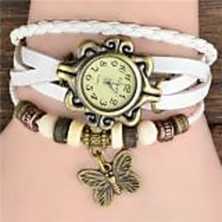 Butterfly White Women watches by Eglob