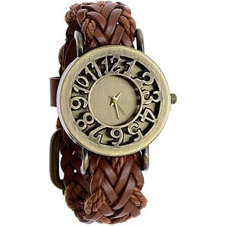 Womens Fancy Brown New look Analog Women Watches by Eglob