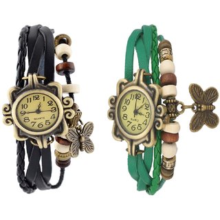 Butterfly Set of Two Vintage Butterfly Watches by Eglob