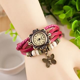 Butterfly Leather Casual Designer Womens Watches By Eglob