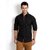 Solid Casual Black Shirt