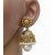 White Designer Partywear Jhumki