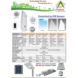 Abrol Solar Street All in one Light