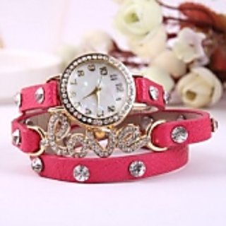 Women Love Wadding Pink Beauty Girls Watches