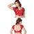 Florence Red Brocade  Printed  Blouse (BL-1009)