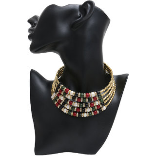 Minha Multicolor Chokar Necklace For Women