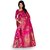 Holyday Women's Poly cotton Self design Saree, Pink (Sharma_Beauty_Pink)