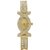 American Oval Dial Golden Metal Strap Women Quartz Watch