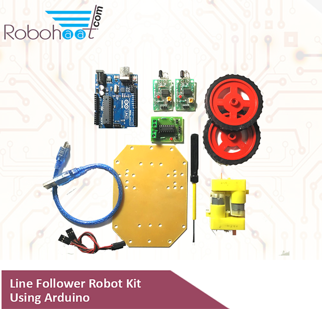 Buy Line Follower Robotics Kit using Arduino Online @ ₹1695 from ShopClues