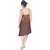 Uttam Brown Plain A Line Dress