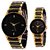 New Brand IIK Collection gold and black couple watch