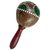 Large Coconut Single Maracas Shaker - World percussion musical instrument rattle by World Percussion USA - Painted desig