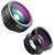 AUKEY Optic iPhone Lens, 180 Fisheye Lens + 110 Wide Angle + 10x Macro Mini Clip-on Cell Phone Camera Lenses Kit for Sam