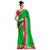 Sareeka Sarees Green Georgette Lace Saree With Blouse