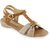 Aashka Women's Beige Slip on Flats