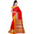 Winza Designer Bhagalpuri Cotton Silk Red Colour Printed Saree With Blouse Piece