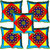 meSleep Geometrical Design Digital Printed Cushion Cover 18x18