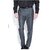 Patloon Grey Regular Fit Mid Rise Formal Trousers For Men's