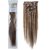 Emosa Clips in Remy Human Hair Extensions for Women Beauty Hot Sale (#4/27-medium brown mixed with dark blonde)(7pcs 15i