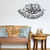 WallTola Black PVC Wall Stickers Islamic Urdu Quote Image Design For Living Room And Bedroom Walls Vinyl-1 Pc