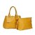 Bagkok Yellow Printed Casual Totes