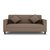 Jakarta 5 Seater (3+1+1) Sofa Set in Brown Upholstery with Cushions