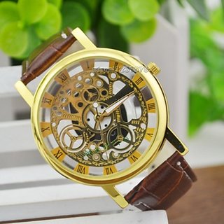 Star Analogue Gold Dial Mens Watch