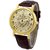 Star Analogue Gold Dial Mens Watch